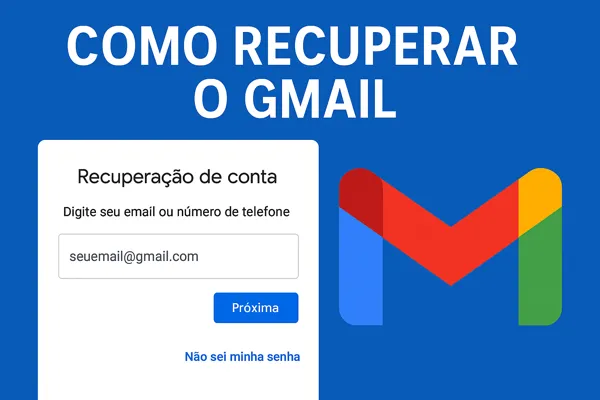 Recuperar Gmail pelo método padrão do Google