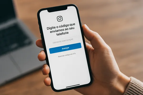 Recuperar senha do Instagram pelo número do celular.